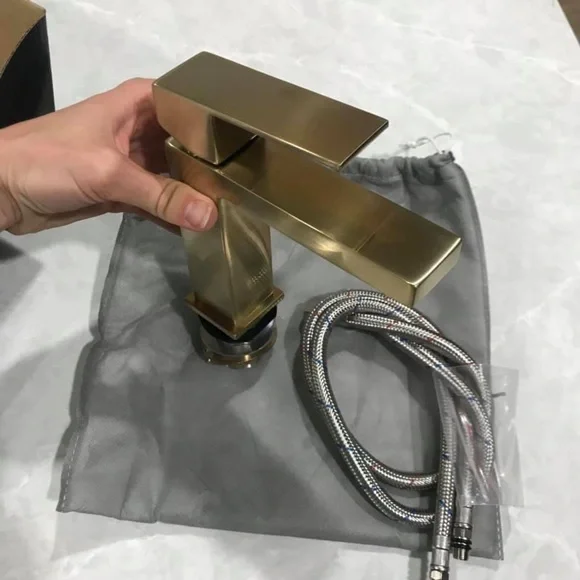 Satin Brass Single Hole Faucet - Picture 5 of 12